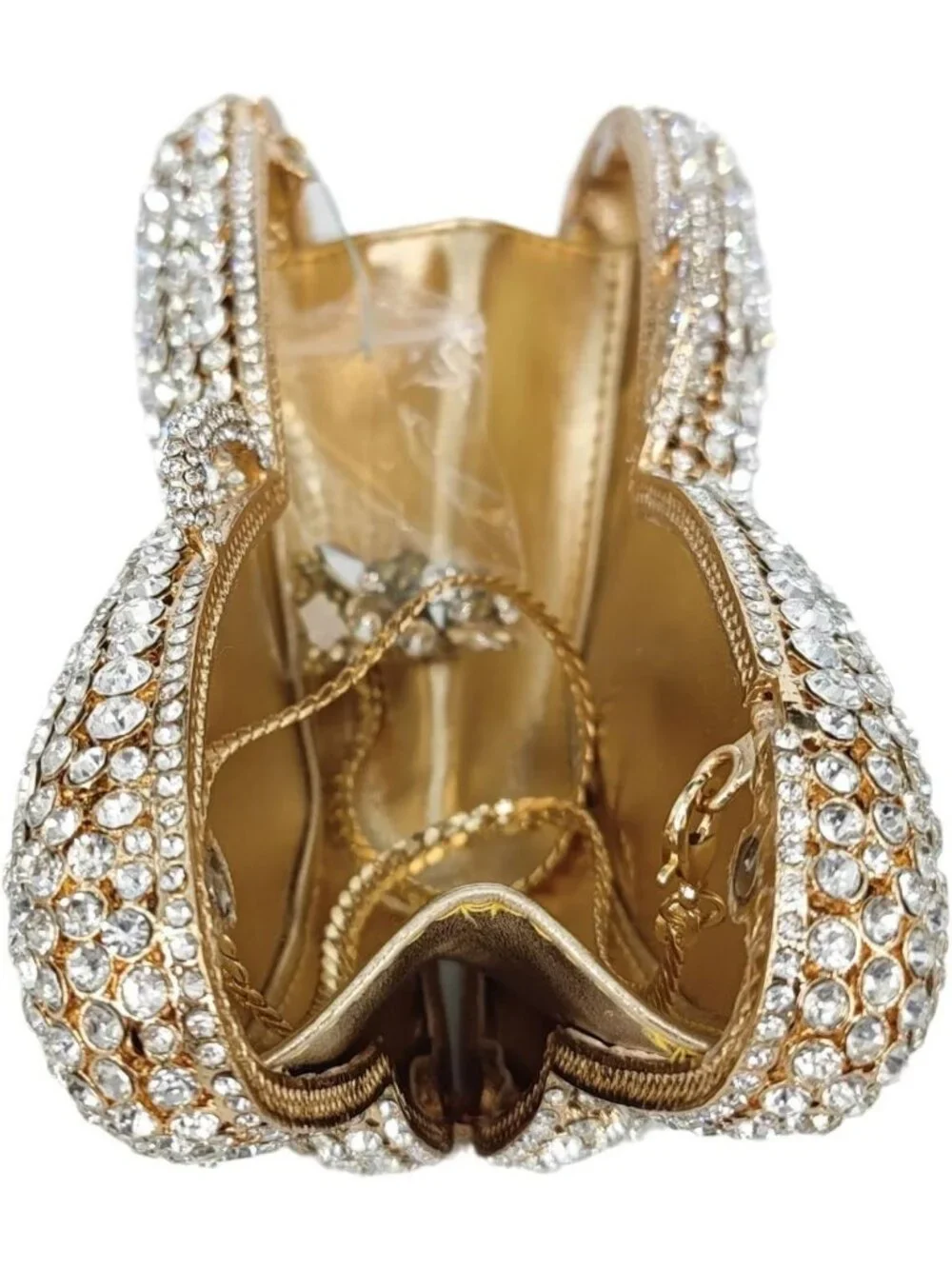 Elegant Butterfly Crystal Clutch Evening Bag - Rhinestone Handbag for Parties